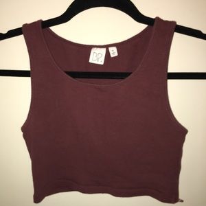 SOLD BP Maroon Crop Top